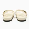Slippers merk ontwerp zomer plat sandalen comfortschoenen voor vrouwen casual zapatos para mujeres metalen gesp sandalas solid