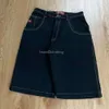 Abbigliamento Jnco Y2K Hip Hip Hop Hop Black Gym Streetwear Gothic Haruku Men Women Casual Gambe a gamba a gamba Shorts 240226