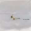 Brincos do garanhão Sweets Mini for Women 2024 Luxo 925 Silver Needle Needle Gold Color Zircon Ear Piercing Moda Jewellry Girl