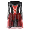 Traje de vampiro de Halloween para mulheres adultas Fancy Party Dress Up Carnival Cosplay Uniform Hcad-004