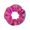 Bands de caoutchouc à cheveux surdimensionnés Bright Color Scrunchies Two Tone Silk Silk Silk Elastic Girls Headwear Donut Grip Loop Ponytail Solder