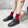 Sıradan ayakkabılar bahar sonbahar vintage kadın oxford düz topuk siyah dantel yukarı deri dikiş yuvarlak ayak parmağı zapatos mujer