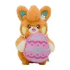 Cartoon Páscoa deliciosa Rabbit Plush Toys Jogos infantis Playmates Presentes de férias Decoração de quarto Pequenos presentes por atacado