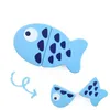 Baby Bath Toys New Montessori Simulation Animal Magnétique Player House Fish Crevettes Crabe Sashime Sashimi Pouet en bois