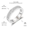 925 argent sterling en argent complet Moisanite Diamond Rings 18k blanc rose rose plaqué bijoux de bague Moissanite pour hommes femmes beaux cadeaux