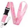 Schlüsselanhänger Schlüsselbund Marmor Seilgurt Hals Lanyard für Keys Fitnessstudio Langes Telefon USB Hanging Ornamente Anti-verlorene Hänge