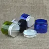 Bouteilles de rangement 50g 50 ml Jar en plastique Pet Pet vide Bleu vert