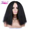 Wigs Lydia sintetico da 15 pollici parrucche stravaganti per capelli puliti per capelli afroamericani resistenti al calore con topper per pelle piena ogni giorno