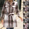 Casual Dresses Women's Rands Plaid Långärmad klänning Vindbrytare Namn Brand Jackor Kvinnor Regnjacka lättvikt