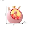 Decorative Figurines Cute Ballet Girl Night Light Resin Craft Children's Room Decor Ornaments Home Desk Miniature Figurine Toys For Girls