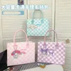 New Cartoon Kuromi Felt Tote Bag, Handbag, Zero Wallet, Grab Machine Doll Storage Bag