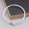 Real Pure 999 Bracelet en bracelet en argent fin.