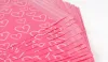 Sacs 50pcs coeur rose Poly mail express sac Strong Adhesive Enveloppe Mailer Sachets Plastic Gift Box Vêtements Robe Gants Sacs