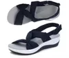 Women Sandals Summer Closed Toe Roman Bow Platform Wedges Plus Size 43 240412