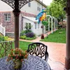 Decoratieve beeldjes -Verkelling Bird Bell Crafts Handgemaakt glas Painted Hangende Garden Decoratie Metalen Wind THIENS