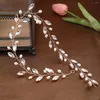 Headpieces Handmade Crystal Headbands For Women Bride Pearls Wedding Hairband Hair Accessories Jewelry Hairbands