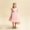 Dziewczyna maluchowa czerwona świąteczna sukienka księżniczka 12m dziecko roczna impreza urodzinowa suknia tutu Born Babe Bow Bowing Kostium Xmas 240423