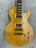 2024 Nouveau!Guitare antiquevintage, finition nitro, Peter Green Garry Moore citron éclate 1 morceau de corps de corps, frettes reliant