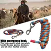 Hondenkragen Paard Leads voor honden Gevlochten Liemen Legering Haak Zware Traction Tract Rope Livestock Donkeys Large