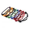 Bracelets de liaison Bracelet de corde minimaliste pour hommes Braclet de couleur de couleur argentée bonne chance