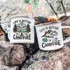 Mugs Wildfire Printing Camper Cup Wildfire Emamel Cup Adventure Wildfire Party Beer Juice Cup Campers Life Is Better J240428