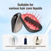 Massageador de couro cabeludo de terapia azul vermelha para crescimento de cabelo pente de alta frequência Aplicadora de óleo de escova de massagem de massagem vibração do spa 240418