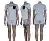 Summer des concepteurs de survêtement pour femmes shorts 2 pièces de la marque de luxe Suit de la marque de luxe Suit de sport J2977