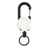 Nyckelringar Spring Buckle White Black Outdoor Automatic Easy To Pull
