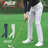 PGM MEN GOLF GOLF PANT ذكر سراويل جولف مرنة الجولف في الهواء الطلق سراويل منقوشة غير رسمية رجل للياقة البدنية الرياضة Spottants 240412