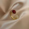 Adapté à un anneau unisexe romantique rouge ring femmes à la mode élégante avec commune vanly