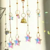 Décorations de jardin Crystal Suncatcher Rainbow Light Catcher Fenêtre de jardin décoration Moon Sun Catcher Crystal Wind Chime Sunging Suncatcher Prism