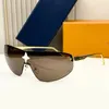 Herren Mode Windschutzscheiben Hochwertige Sonnenschirme im Freien Luxuskristall dekorative Spiegel Designerin große Sonnenbrille mit Schachtel Z2064U