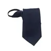 Bow Ties Dacron Leisure Neck Tie Suits classique pour le mariage Business Men Slim Necktie Adulte Gravatas Men's Zippered G6I5