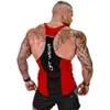 Mens Bodybuilding Tank Top Gyms Fitness ärmlös skjorta manlig bomullskläder Singlet Vest undertröja HOMBRE 240410