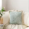 Pillow Mint Blue Abstract Modello Cover Cotone Boemia Decorazione di divano casa