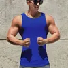 Les débarbacs pour hommes Summer Sim-fit décontracté gilet gest coloride solide haut I-vest Match Fitness Fitness Men exerce des vêtements de sport