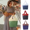 Sacs de rangement sac d'épicerie pliable grande capacité non tissé boîtier de voyage femmes shopping hands sac à main réutilisable sac durable