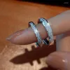 Wedding Rings Genuine 925 Sterling Silver Couples Ring For Women Men Opening Adjustable Hand Accessories Valentine's Jewelry