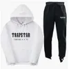 New TRAPSTAR Letter Printed Men S And Women Sportswear Fleece Two Piece Loose Casual Hooded Hoodie Set