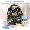 Backpack Colorful Autism Awareness Puzzle Pieces Heart Diaper Bags Large Baby Nappy Changing Bag For Care