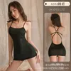 Casual Dresses Lingerie Sexy Wrap Hip Dress Mature Charm Elegant Suspended Backless Passion Secretary Uniform Temptation Women T4JI