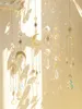 Decorazioni da giardino Crystal Suncatcher Butterfly Moth Moth Moon Prism Crystal Hanging Light Catcher Rainbow Maker Decorazioni per esterni