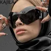 Güneş Gözlüğü Büyük Boy Y2K Punk Çıkarsız Güneş Gözlüğü Kadınlar Büyük Çerçeve Steampunk Kelebek Kalkan Güneş Gözlükleri Lady 2000s Goggle Eyewear T240428