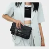 Zadig Voltaire Designer Sac Black White Whites Crossbody Designers Femme Sacs à bandoulière Silver Chain Granchers Designers Woman Hands Hands Hands Femme Cross Body Body Sac de luxe Sac