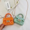 2024 Hot Style Super Transparent Jelly Bag Tragbare Mini -Tasche Kinder kleiner Tasche Internet -Promi -Mädchen von Celebrity Girl's Cüde kleine Umhängetasche