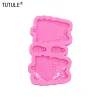 Moulds Mirror Cartoon cat pendant mold,Polymer keychain Resin mould,forms for baking fondant candies plaster clay silicone mold