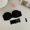 Bras tube top mutande soild color sexy lingerie reggiseno senza spalline spingendo bralette senza soluzione di continuità donne solide