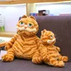 Gatto grasso arrabbiato gatto morbido peluche animali di peluche pigro pigri tigre simulazione brutta gatto peluche giocattolo regalo di Natale per bambini amanti della taglia 35 cm-45 cm