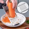 Gereedschap 4 In1 Vegetable Slijpliceer Staatloos Steel Shredder Cutter Multipurpose Vegetable Slijringen Set Manual Fruit Wortel Aardappelrail