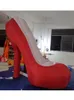 groothandel reclame rode gigantische opblaasbare schoenen met hoge hakken voor nachtclub dames feestdecoratie